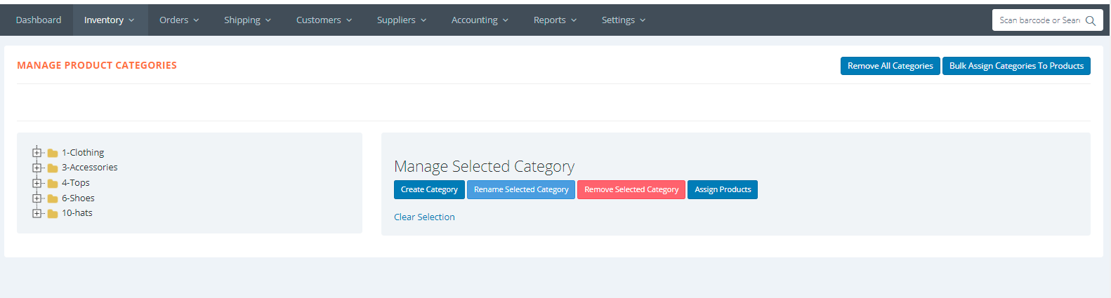 Manage Selro Categories – Selro Multichannel Selling Platform