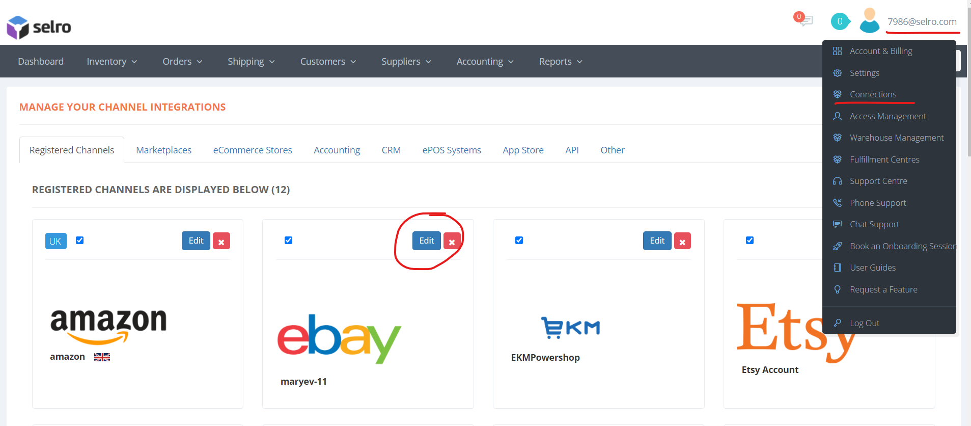 Connect  Marketplace – Selro Multichannel Selling Platform